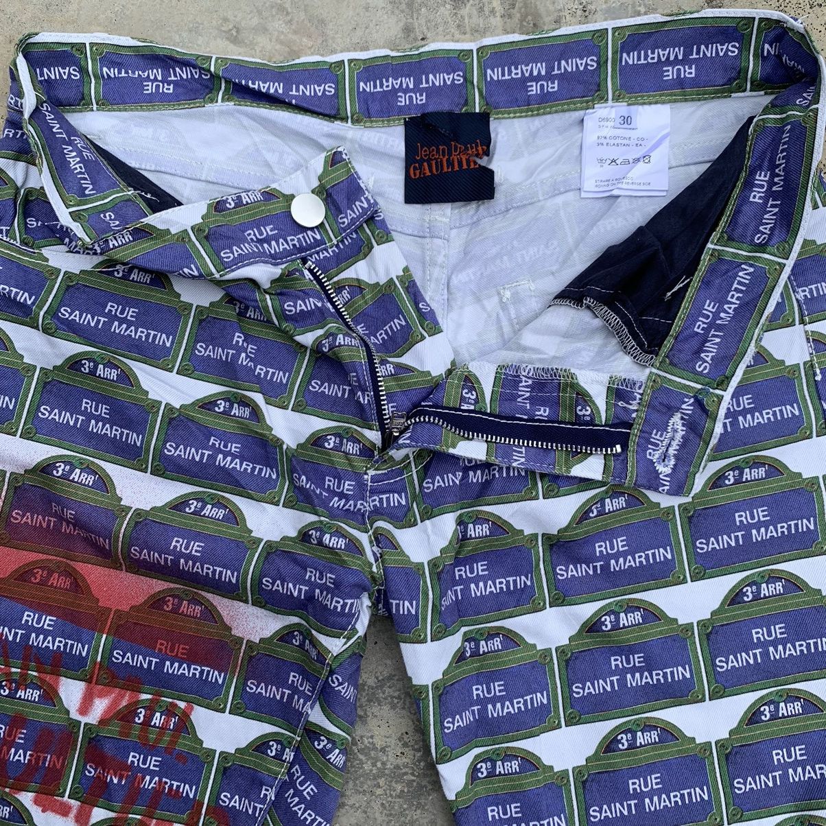Designer × Jean Paul Gaultier JEAN PAUL GAULTIER Rue Saint Martin Print Size US 31 - 4 Thumbnail