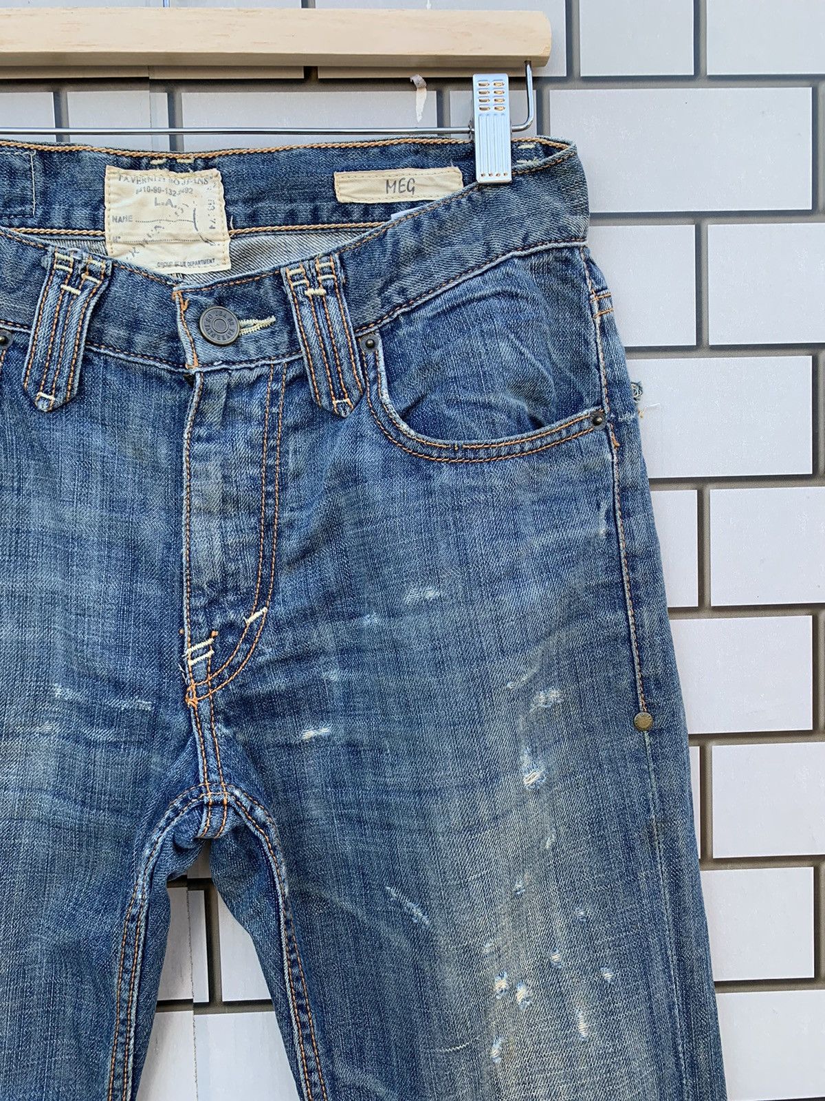 If Six Was Nine × Taverniti Japanese Brand Taverniti by Jimmy Taverniti Distressed Denim Size US 32 / EU 48 - 6 Thumbnail
