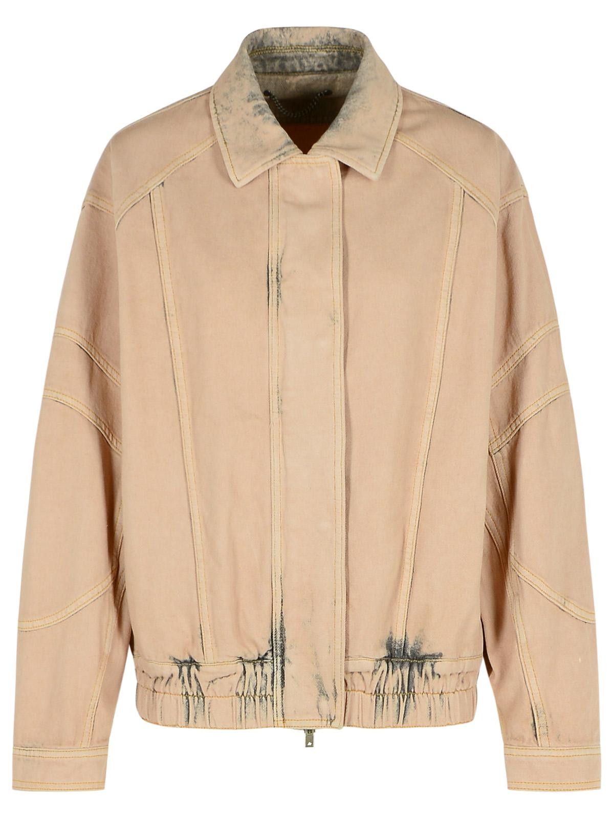 Golden Goose GOLDEN GOOSE 'Nancy' Pink Cotton Bomber Jacket Size M / US 6-8 / IT 42-44 - 1 Thumbnail