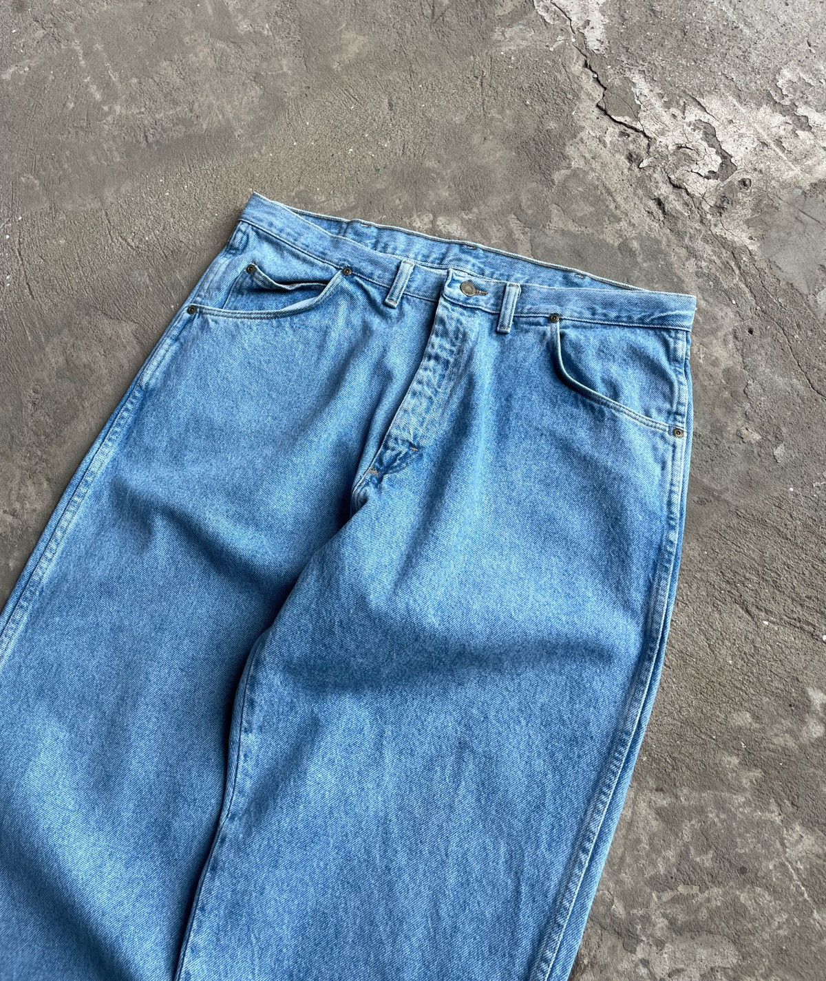 Carhartt × JNCO × Wrangler Vintage Wrangler Perfect Washed Baggy Pants Carhart Style Size US 36 / EU 52 - 3 Thumbnail