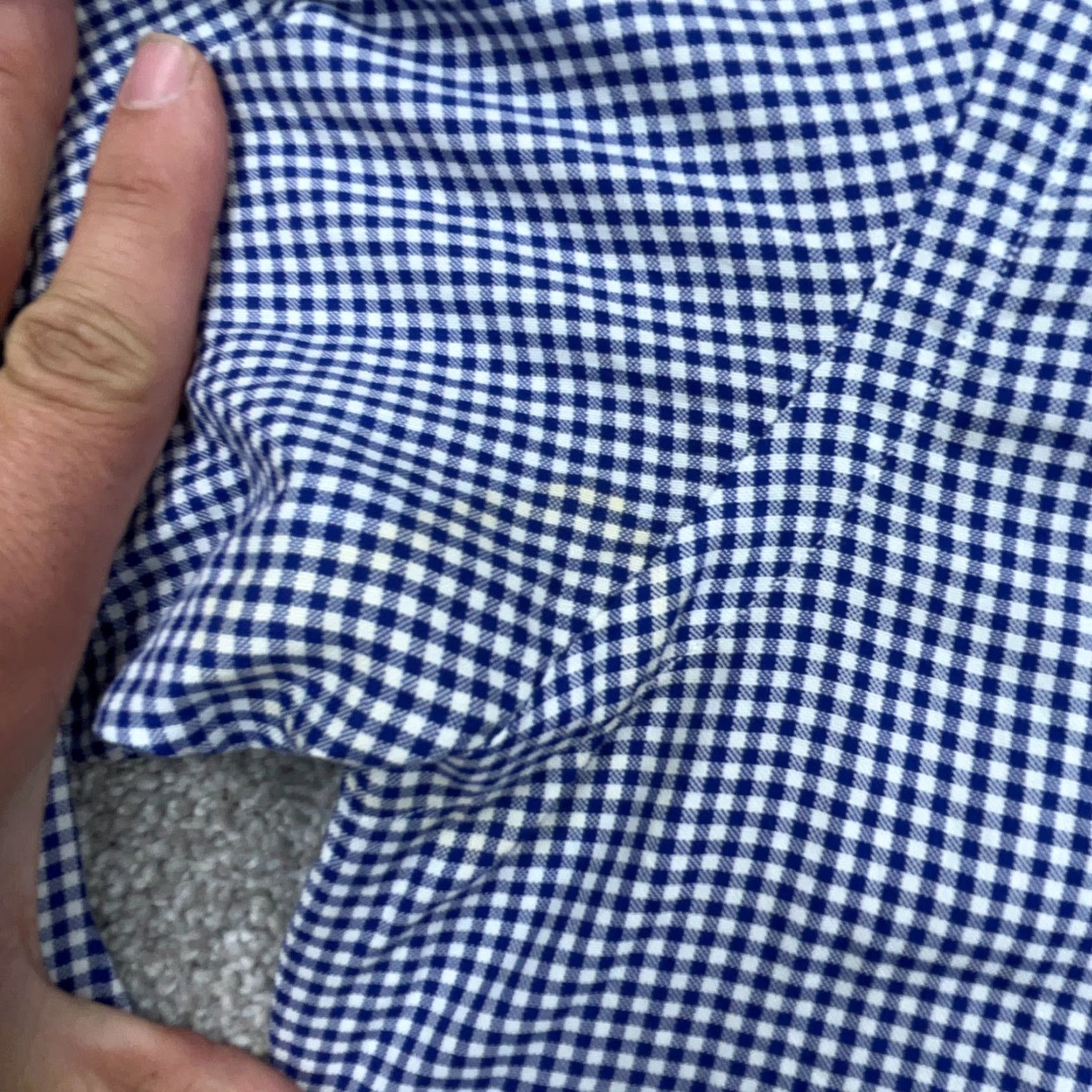 Ralph Lauren Ralph Lauren Shirt Men 14.5 32 Blue Button Up Poplin Dress Gingham Check Adult Size 40R - 7 Thumbnail