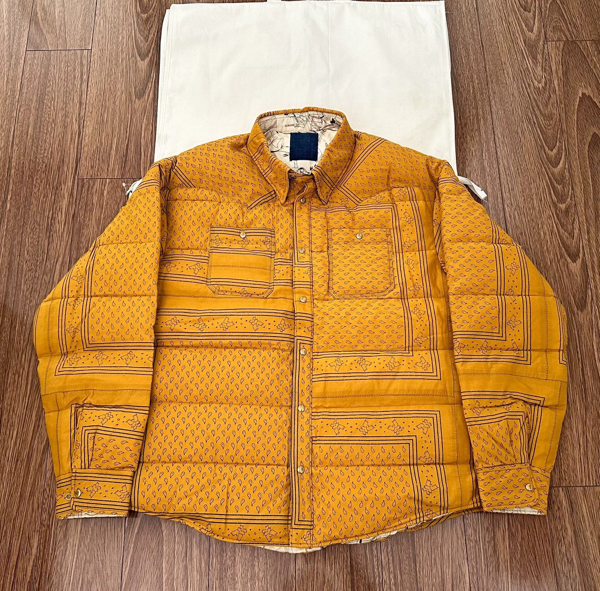 Visvim ICT Kerchief Down JKT Natural Dyed Indian Antique 4 NWT Size US XL / EU 56 / 4 - 1 Thumbnail