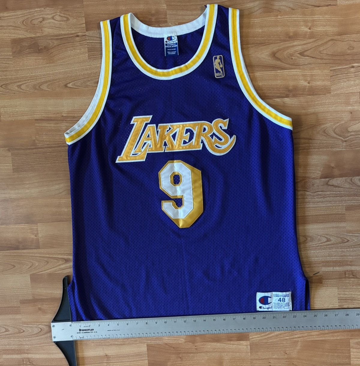 Champion Vintage stitched Champion Van Exel Lakers purple jersey Size US L / EU 52-54 / 3 - 1 Thumbnail