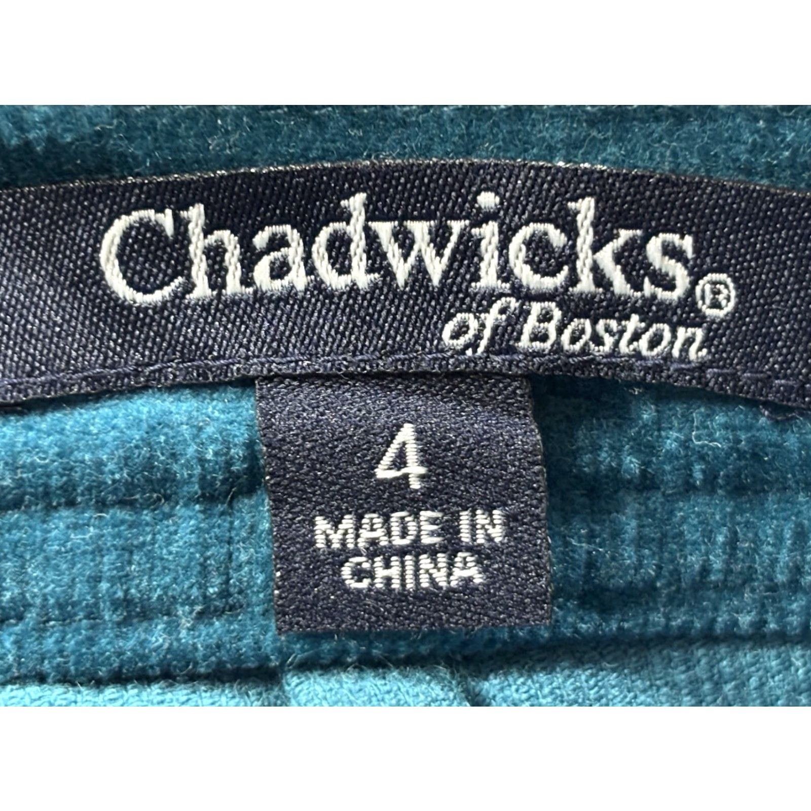Vintage VINTAGE Chadwick's Corduroy Midi Skirt Women 4 Blue 90s Slit Pencil Womens Size 27" / US 4 / IT 40 - 5 Thumbnail