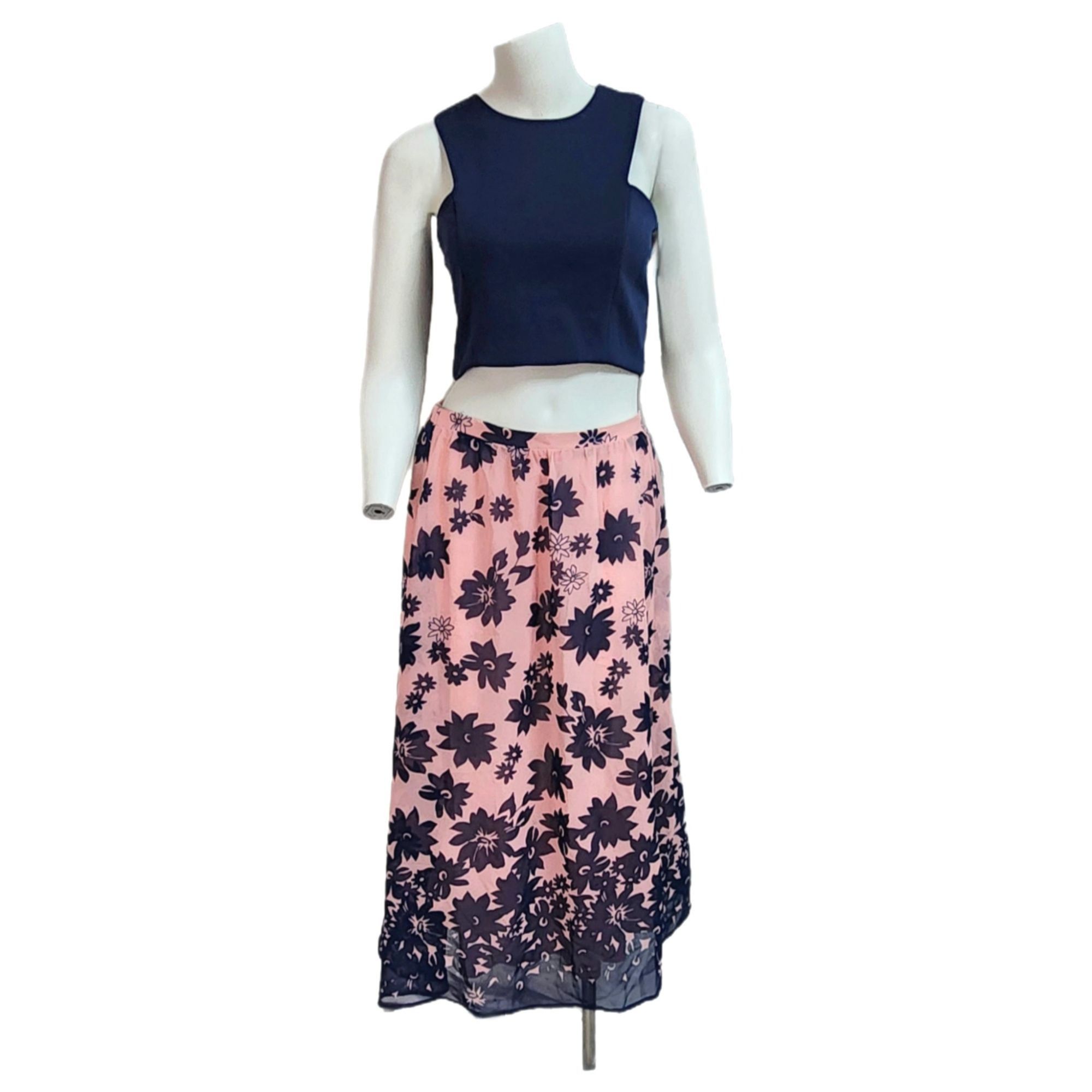 Other Teen Big Girls 2pc Floral Sleeveless Dress NWT Size 16 XL C Size XS / US 0-2 / IT 36-38 - 1 Thumbnail