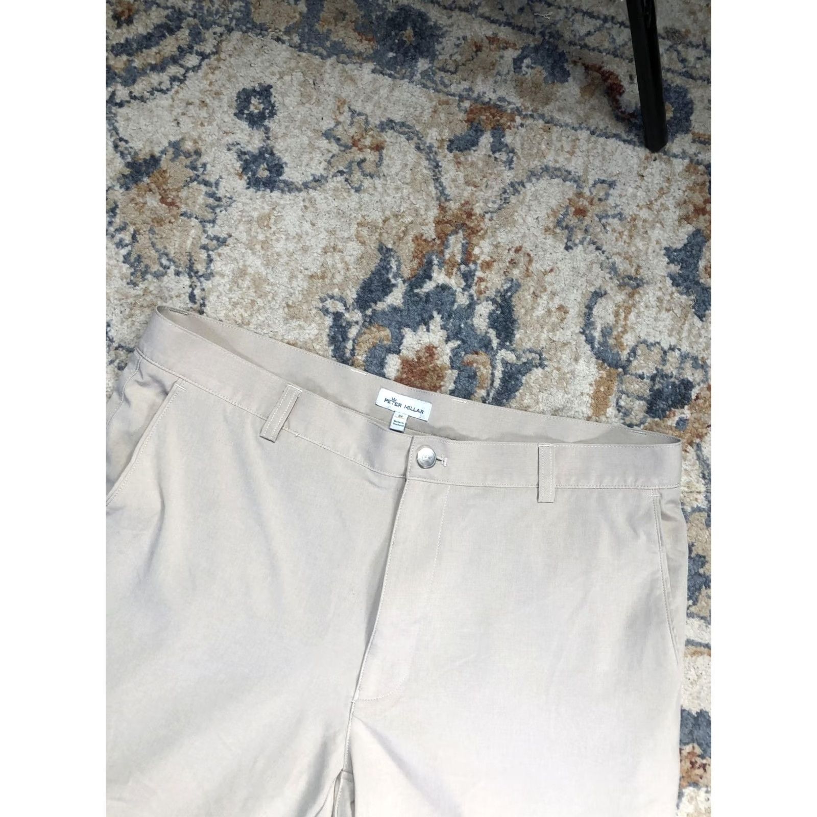 Peter Millar Peter Millar Shorts Mens 36 Beige Chino Flat Front 9 Inseam Golf Casual Summer Men Size US 36 / EU 52 - 6 Thumbnail