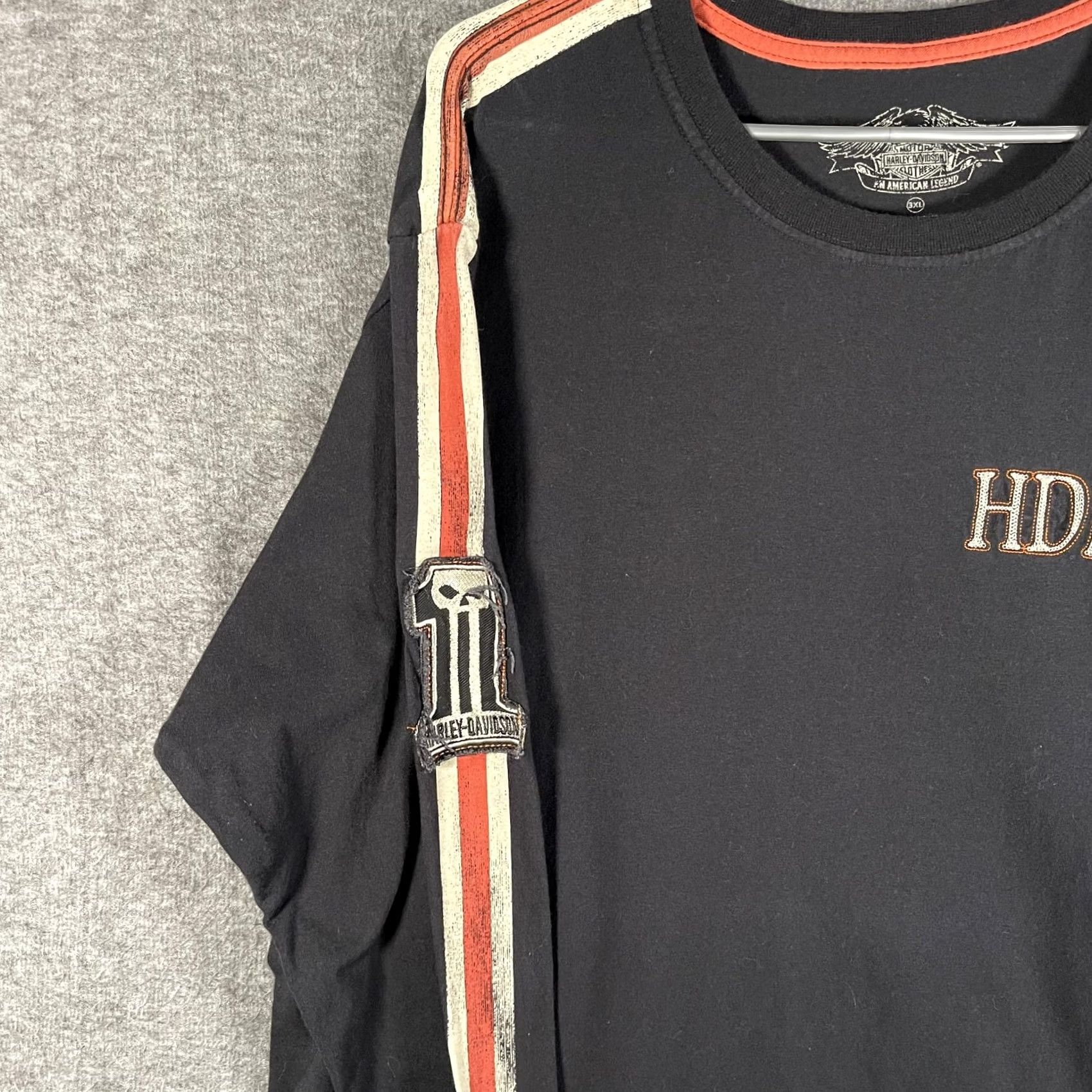 Harley Davidson Harley-Davidson Shirt Mens 3XL Black HDMC Skull 1 Long Sleeve Tee Biker Tee Size US XXL / EU 58 / 5 - 2 Thumbnail