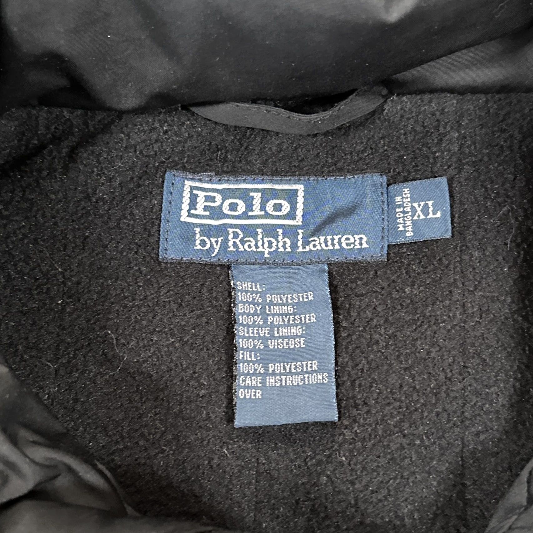 Polo Ralph Lauren Vintage Polo Ralph Lauren Jacket Mens XL Black Hooded Fleece Lined Winter Coat Size US XL / EU 56 / 4 - 3 Thumbnail