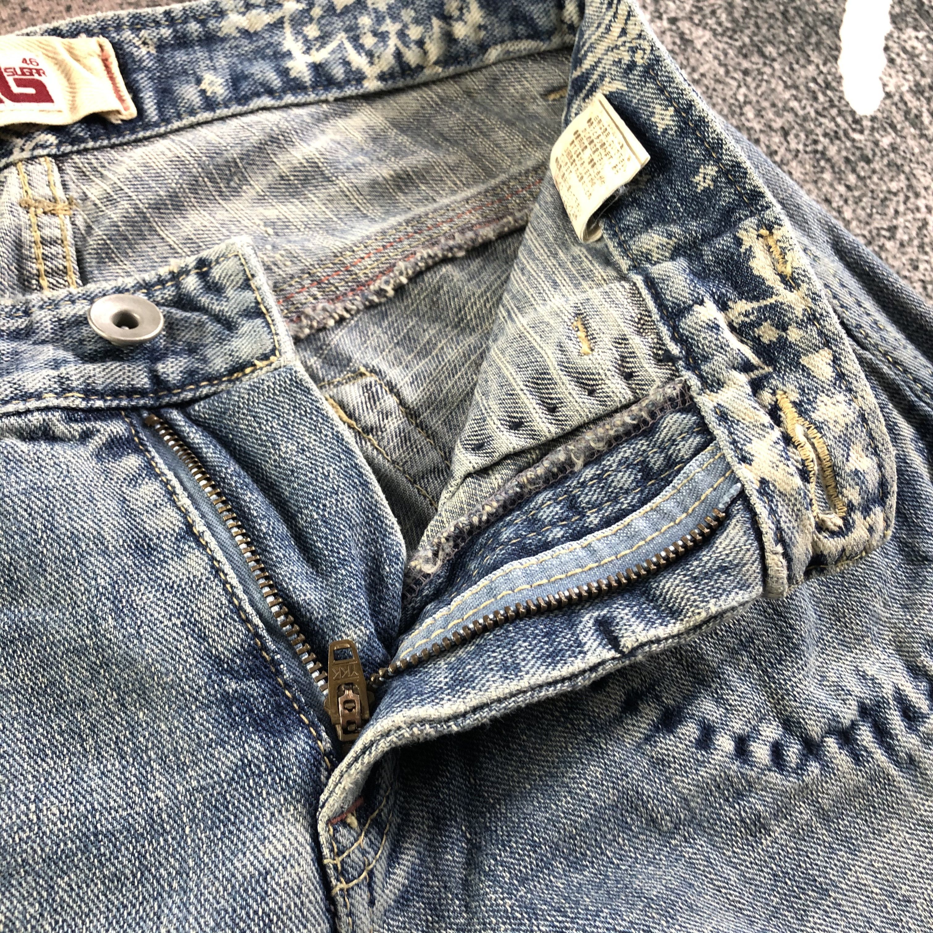Japanese Brand Vintage Japanese Cube Sugar Jeans Faded Blue Denim KJ2508 Size US 28 / EU 44 - 8 Thumbnail