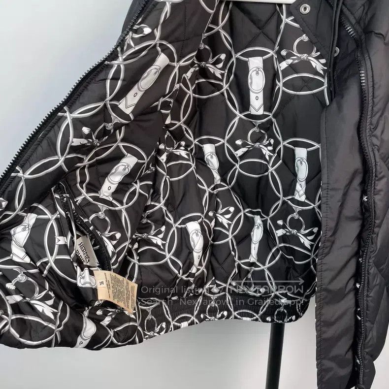 Hermes Hermes Rope Printed Diamond Quilted Two-Sided Wearable Dow Size XS / US 0-2 / IT 36-38 - 8 Thumbnail