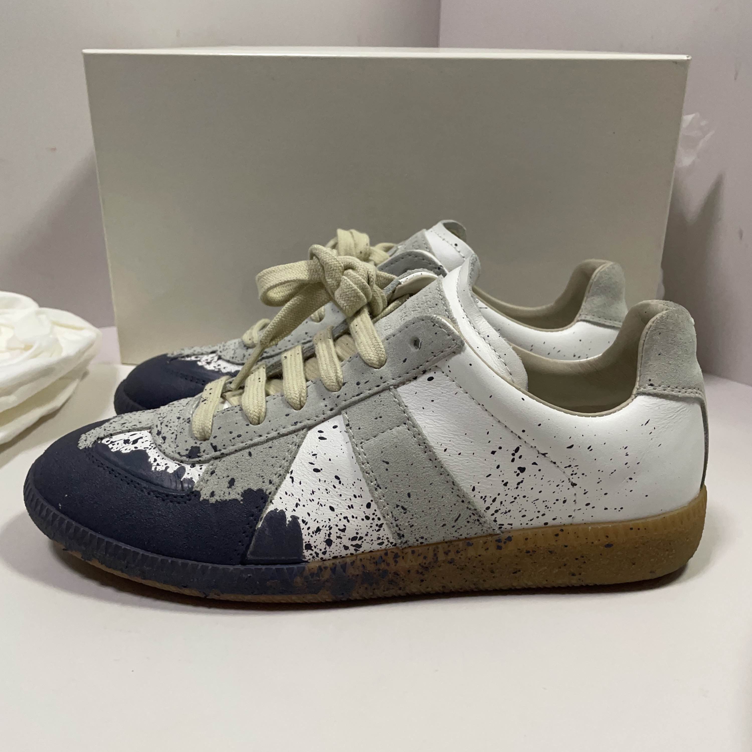 Maison Margiela Maison Margiela Replica Paint Splatter Sneakers Size 37 Size US 7 / IT 37 - 1 Thumbnail