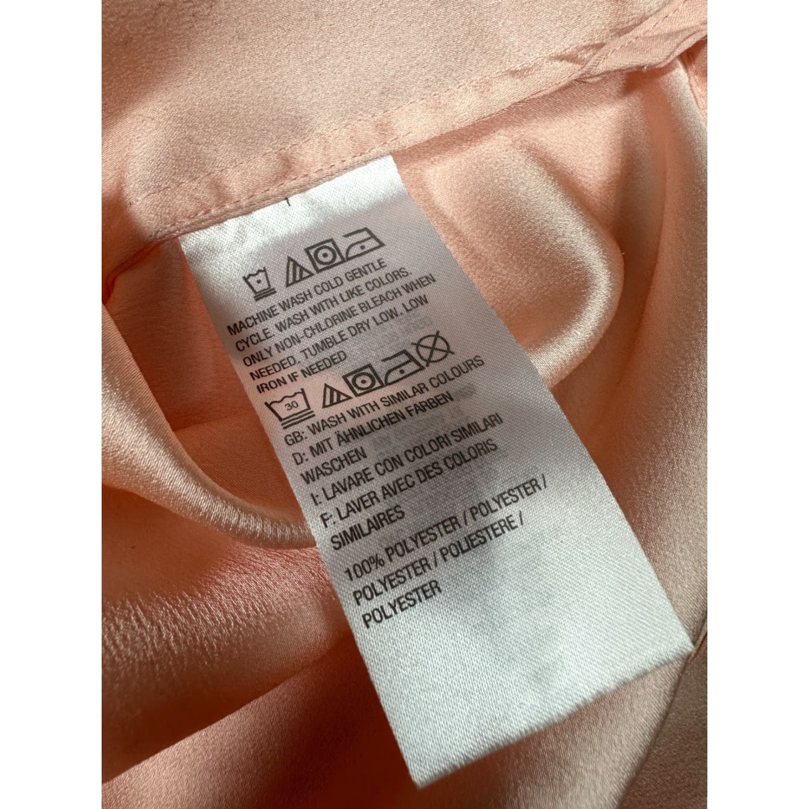 Vintage H by Halston Shirt Tunic Women Pink M Bell Sleeve Sheer Lightweight Size M / US 6-8 / IT 42-44 - 5 Thumbnail