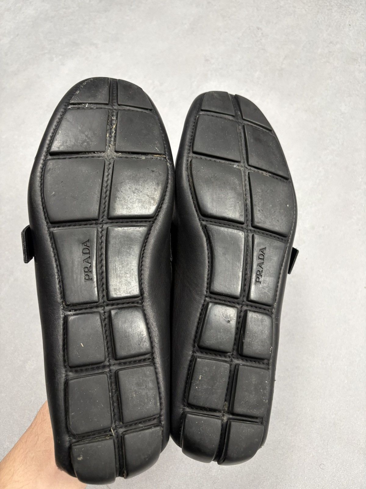 Prada Prada Leather Buckle Driving Loafers Black Size 10 Classic Size US 10 / EU 43 - 6 Thumbnail