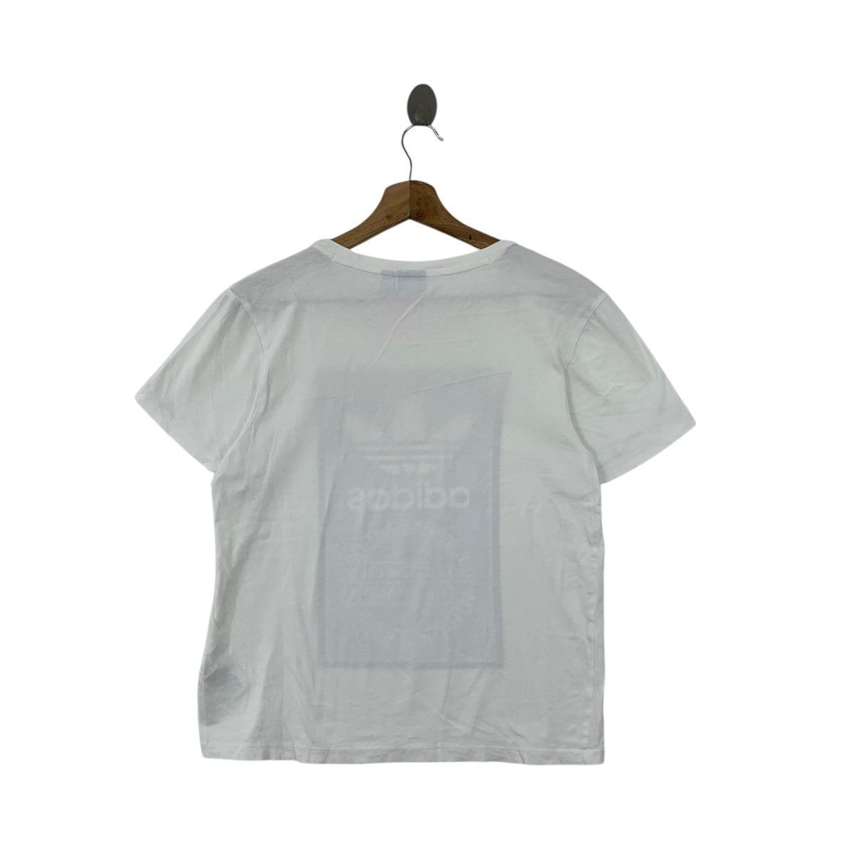 Adidas ADIDAS ORIGINALS 3 STRIPES Box Logo Cropped Top Tee Shirt Size S / US 4 / IT 40 - 5 Thumbnail
