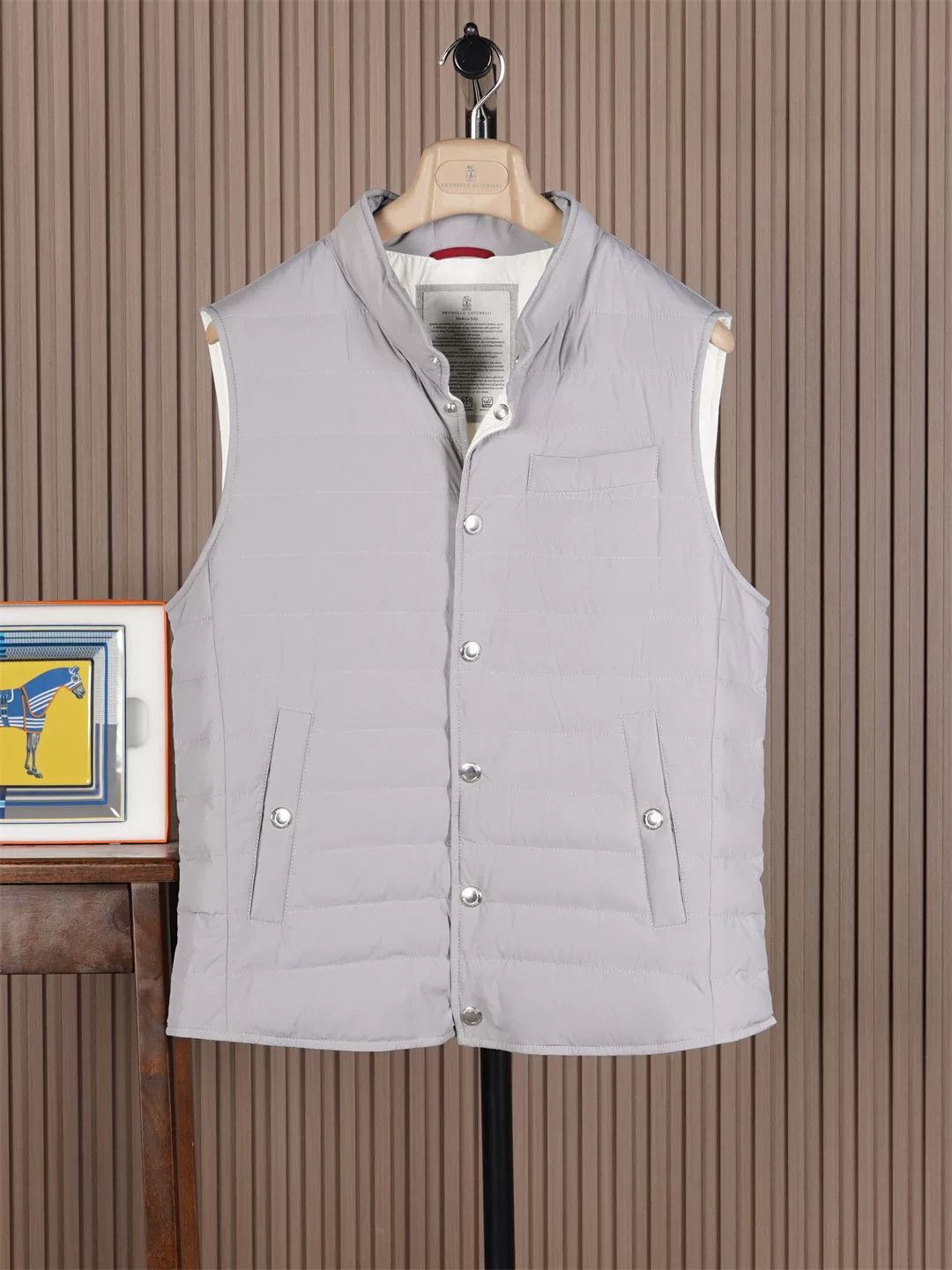 Brunello Cucinelli Brunello Cucinelli Men's Down Vest Size US S / EU 44-46 / 1 - 1 Thumbnail