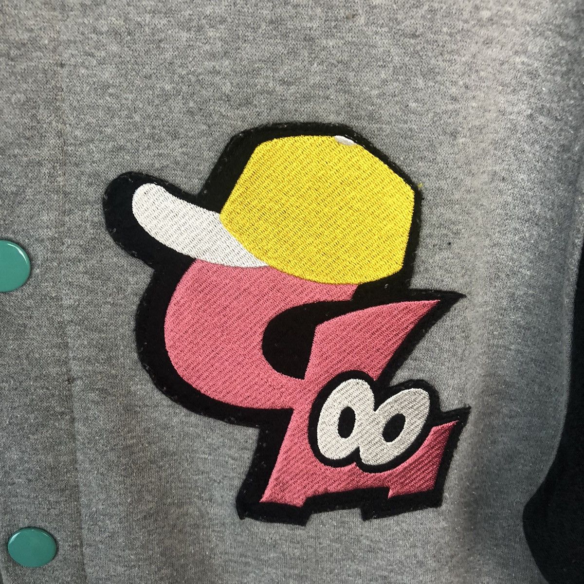 Japanese Brand Coelu Hoodie Grey Bombers varsity Jacket #A185 Size US S / EU 44-46 / 1 - 9 Thumbnail