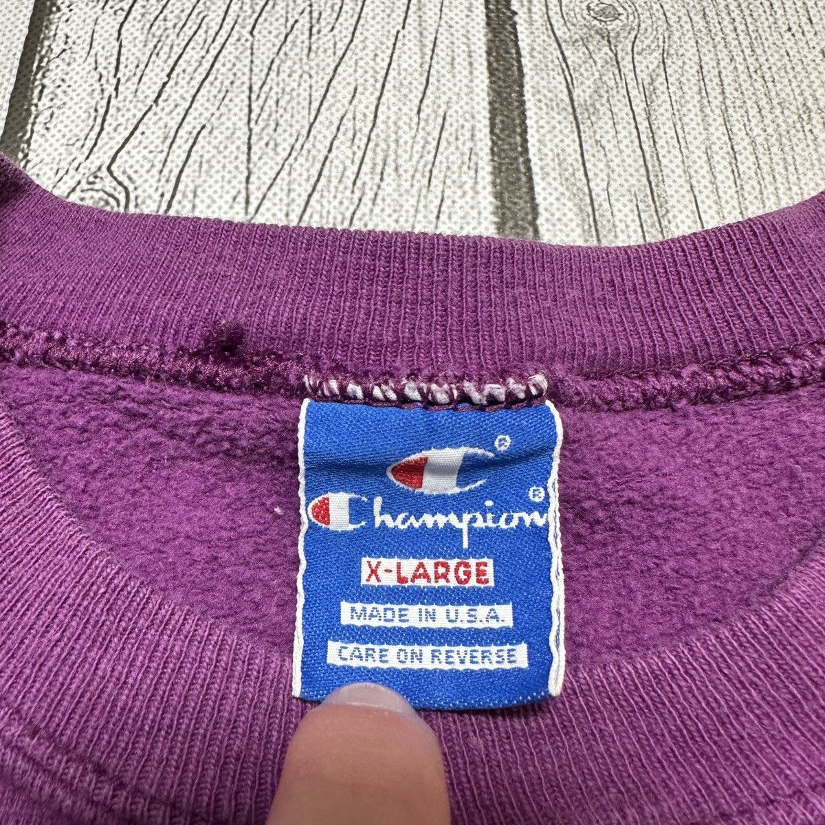 Champion × Vintage Vintage Champion sweatshirt Size US XL / EU 56 / 4 - 4 Thumbnail