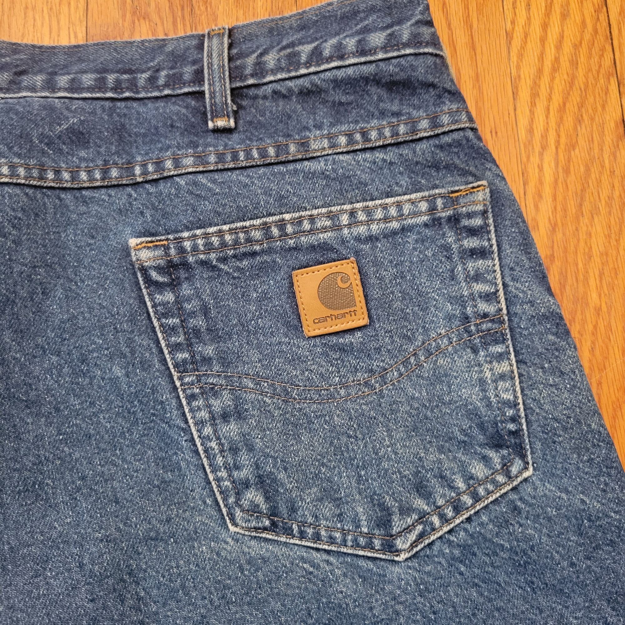 Carhartt Carhartt Blue Denim Flannel Lined Relaxed Fit Jeans 40x30 B1 Size US 40 / EU 56 - 6 Thumbnail