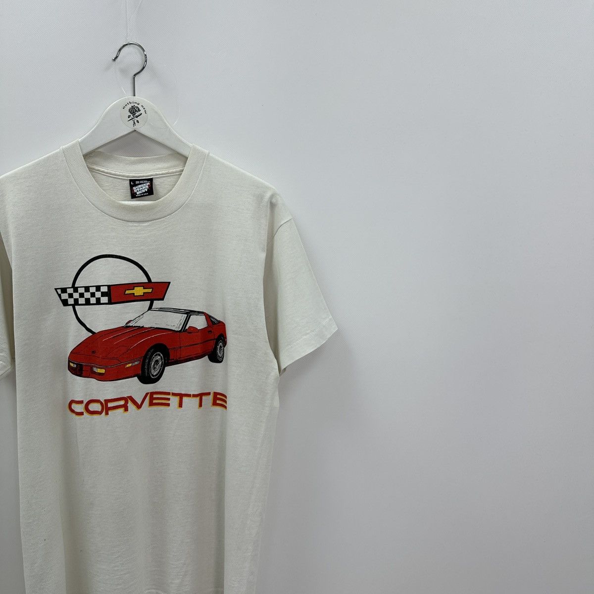 Vintage Vintage 90s Chevrolet Corvette tee promo racing y2k f1 hype Size US L / EU 52-54 / 3 - 2 Thumbnail