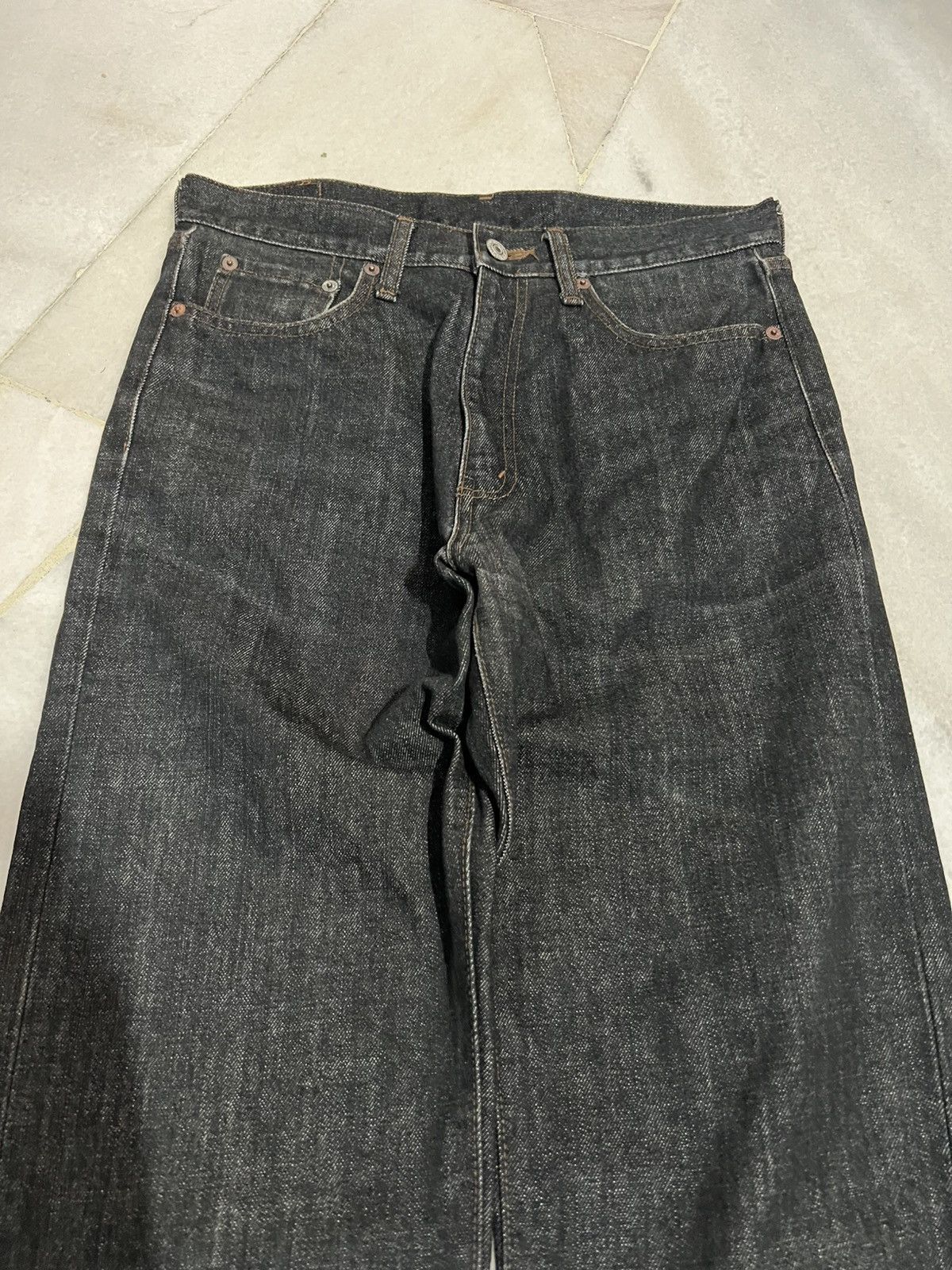 Japanese Brand 🌈Baggy Vintage Bobson Jean Size US 29 - 3 Thumbnail
