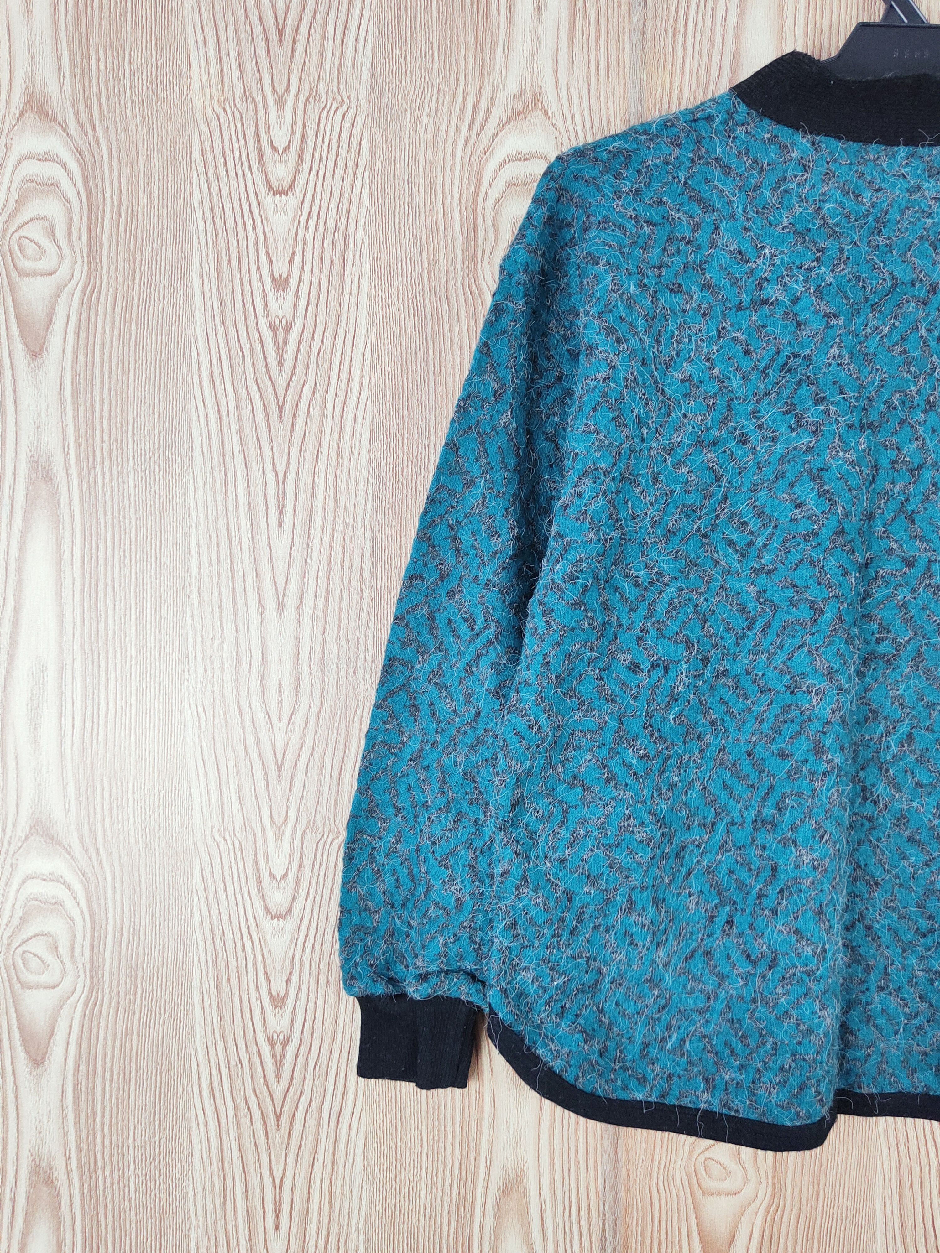 Homespun Knitwear × Japanese Brand × Vintage Japanese Brand Green Knitwear Sweatshirts #W886 Size L / US 10 / IT 46 - 2 Thumbnail