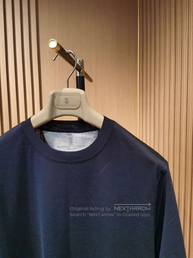 Brunello Cucinelli Brunello Cucinelli Silk and Cotton Short Sleeve T-Shirt Size US S / EU 44-46 / 1 - 2 Thumbnail