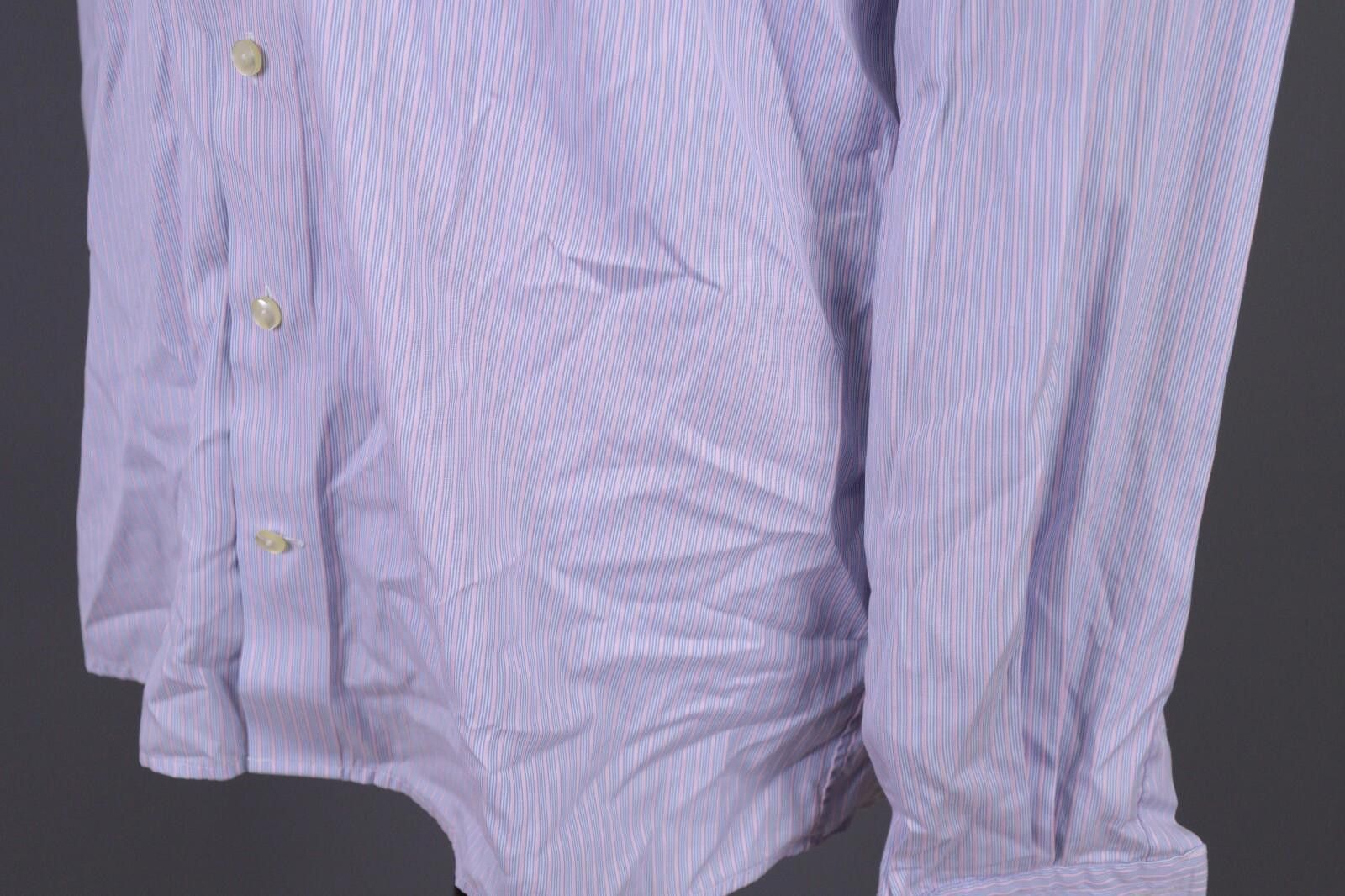 Eton Eton Contemporary Blue Stripe Up Shirt Size 41 /16 Size US M / EU 48-50 / 2 - 11 Thumbnail