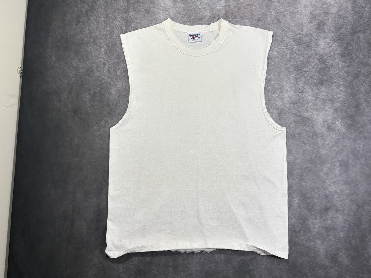 Reebok 1990s Vintage Reebok Sleeveless Shirt Blank Tank Top 90s Tee Size US XL / EU 56 / 4 - 10 Thumbnail