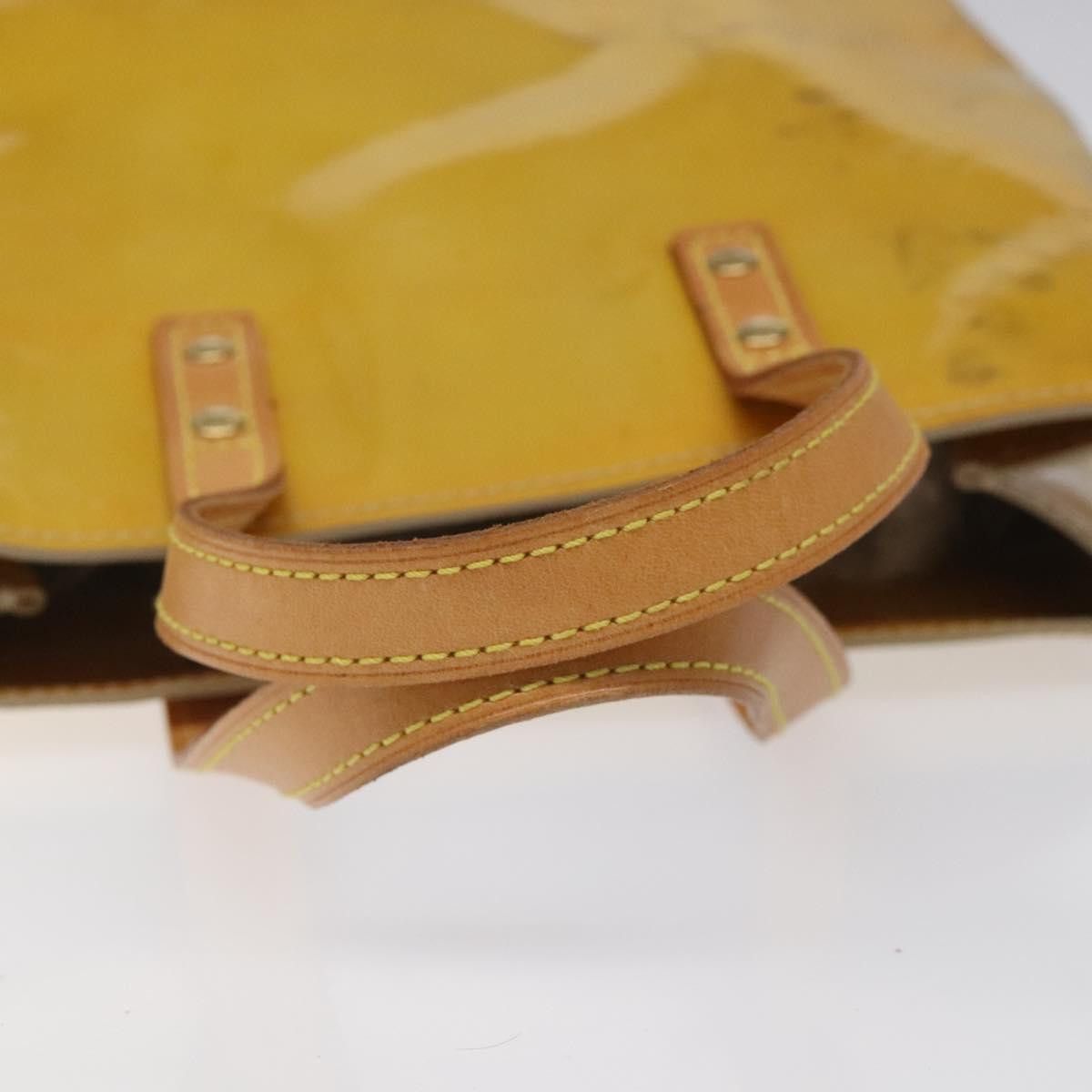 Louis Vuitton LOUIS VUITTON Monogram Vernis Reade PM Hand Bag Beige M91334 Size ONE SIZE - 7 Thumbnail