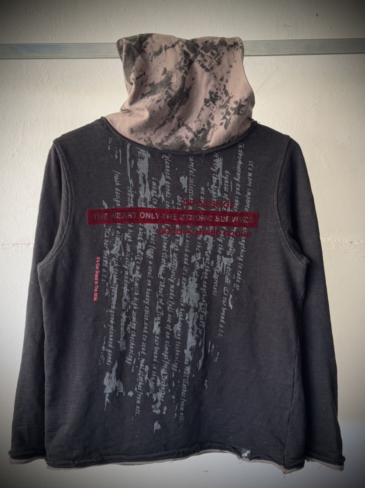 If Six Was Nine 00s in the attic velvet poem cowl neck distressed sweater Size US S / EU 44-46 / 1 - 2 Thumbnail