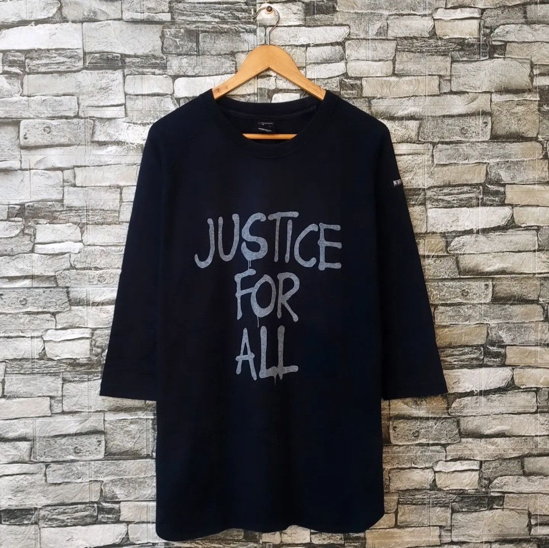 Japanese Brand Neighborhood Justice For All Raglan Size US L / EU 52-54 / 3 - 1 Thumbnail