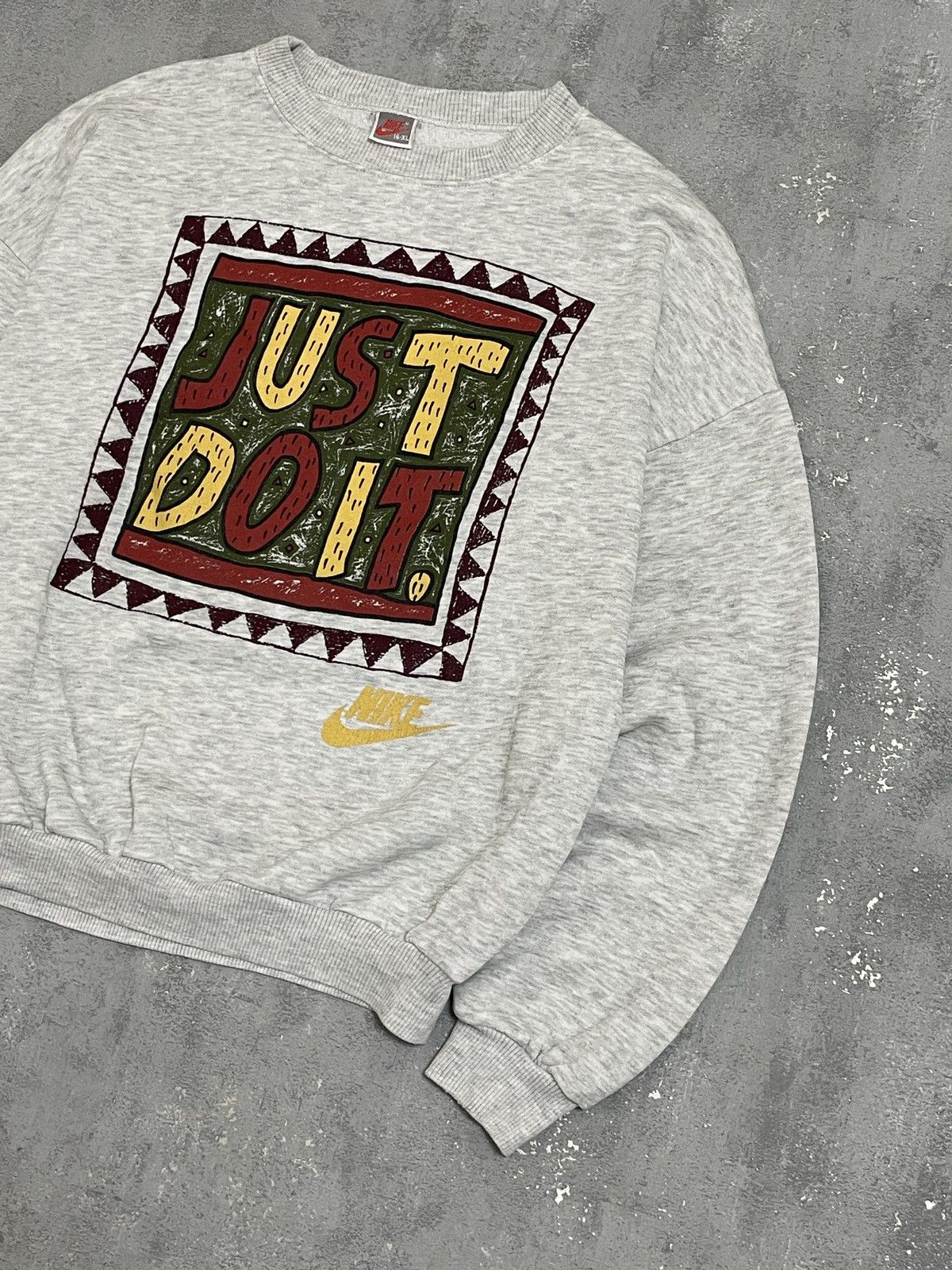 Nike Vintage Nike Sweatshirt 90s Just Do It Size S-M Size US S / EU 44-46 / 1 - 3 Thumbnail