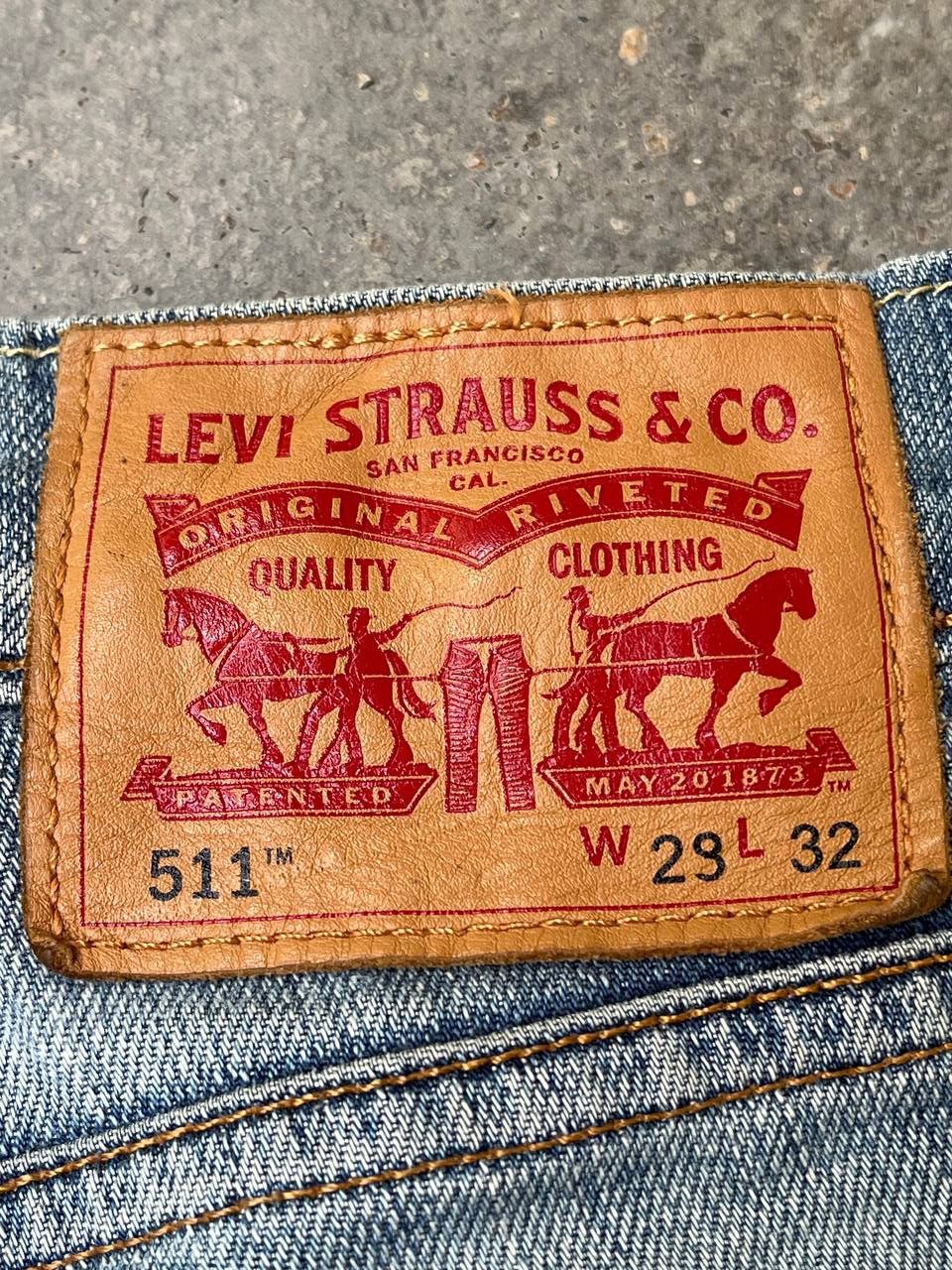 Levi's LEVIS 511 JEANS DISTRESSED AND FADED STYLE Size US 33 - 10 Thumbnail