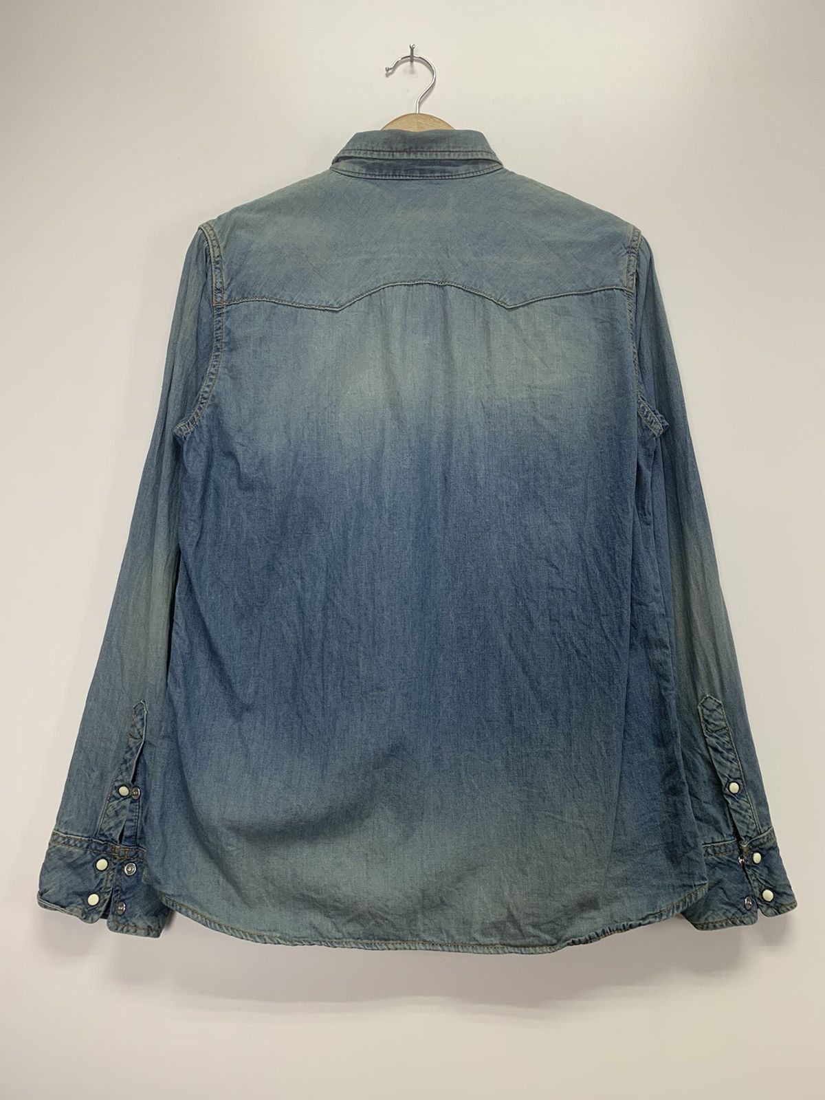 NANO universe Vintage Western Denim Jacket Size US L / EU 52-54 / 3 - 9 Thumbnail