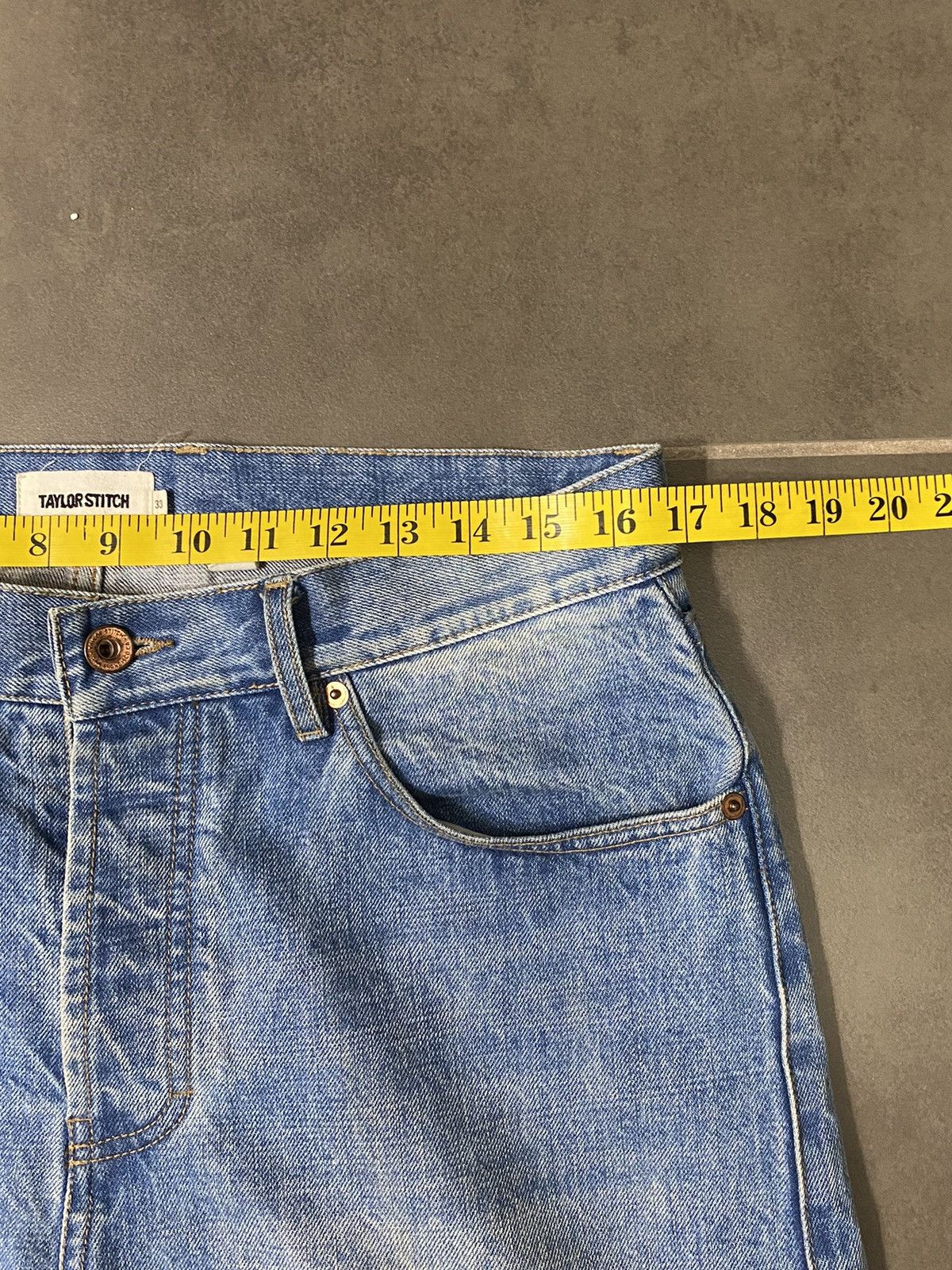 Taylor Stitch The Slim Jean in Fletcher Wash Organic Selvage Size US 33 - 3 Thumbnail