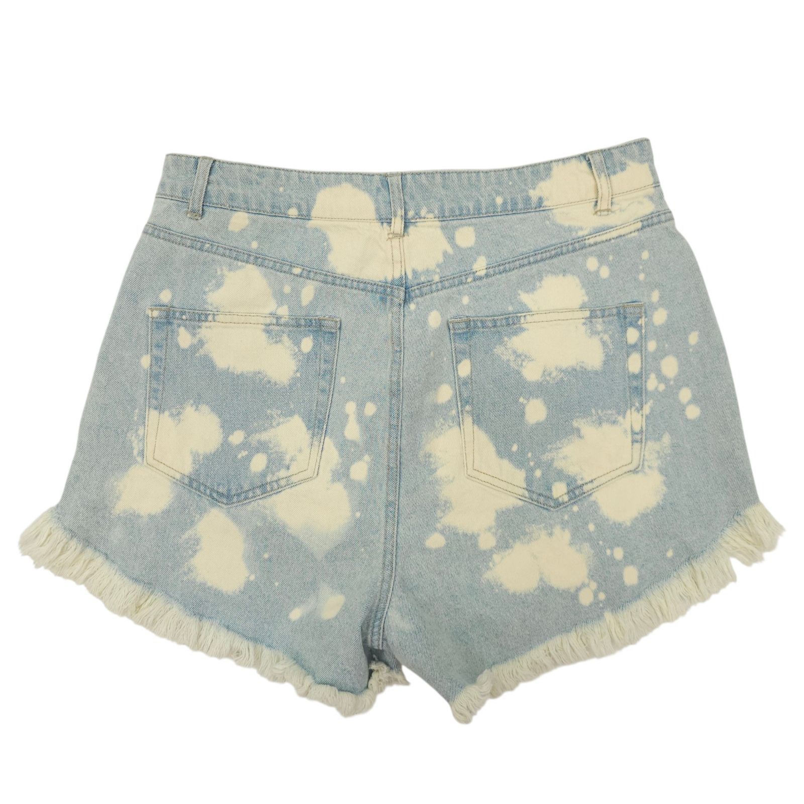 Other Wild Fable Denim Shorts 10 Bleach Dye Festival Grunge High R Size 32" / US 10 / IT 46 - 2 Thumbnail