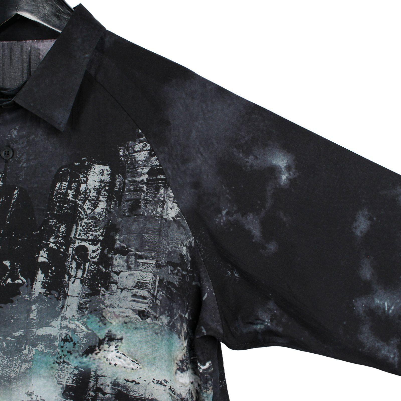 Yohji Yamamoto Yohji Yamamoto Pour Homme - Printed side gusset Blouse Size US M / EU 48-50 / 2 - 13 Thumbnail