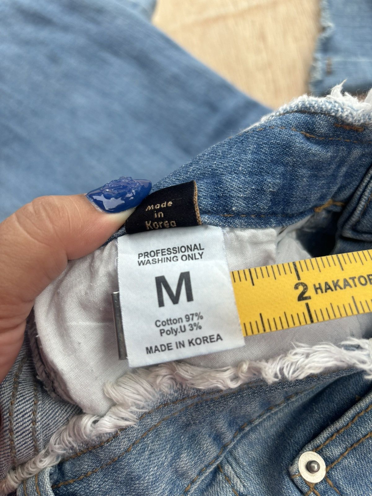 Hysteric Glamour × Japanese Brand Baggy Jeans DINT Women's Luxury Style Size 26" / US 2 / IT 38 - 9 Thumbnail