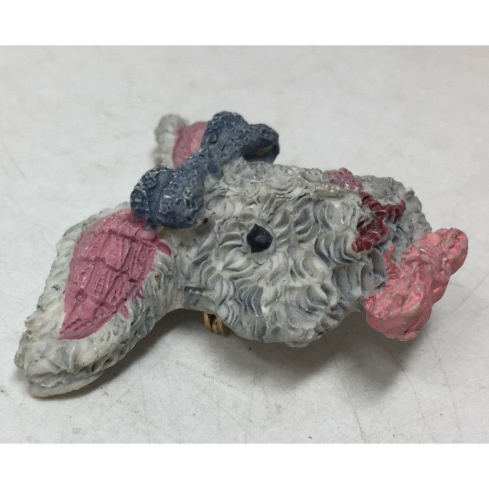 Other Bunny Rabbit Brooch Pin - Rabbit Wearing A Bow Tie and Bow o Size ONE SIZE - 4 Thumbnail