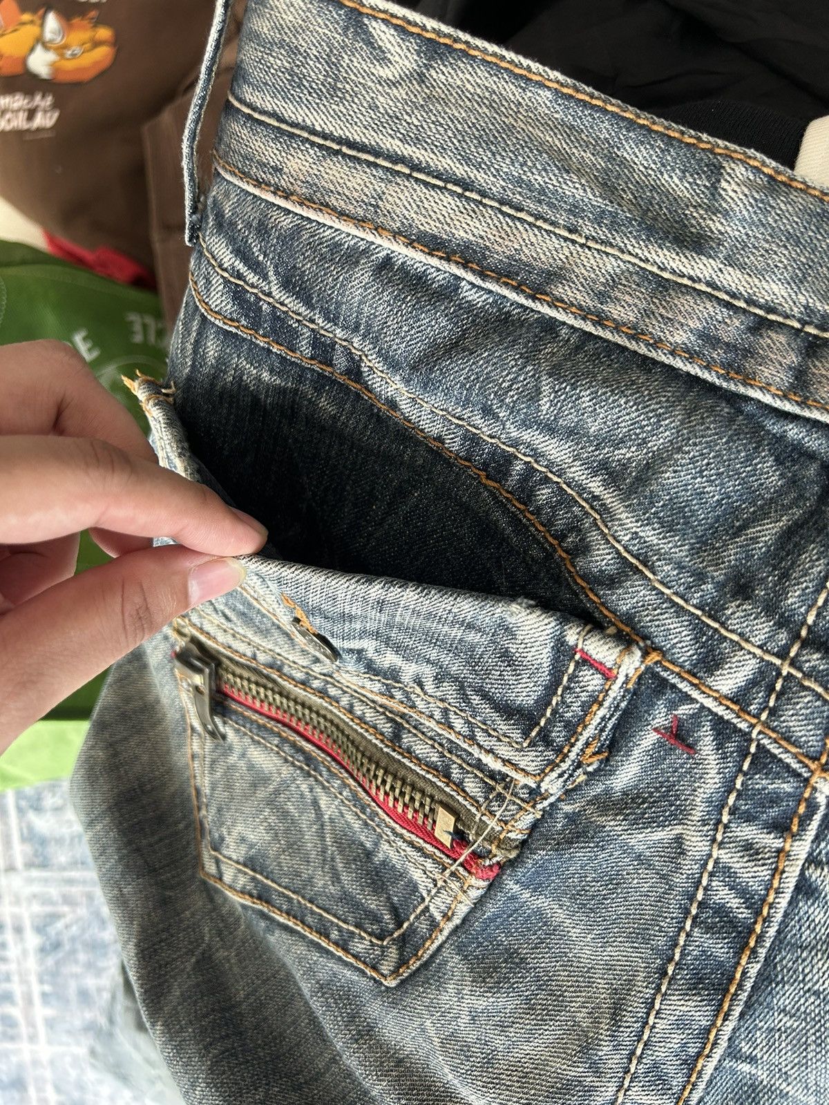 If Six Was Nine Semantic Design Bootcut Jeans Size US 32 / EU 48 - 16 Thumbnail