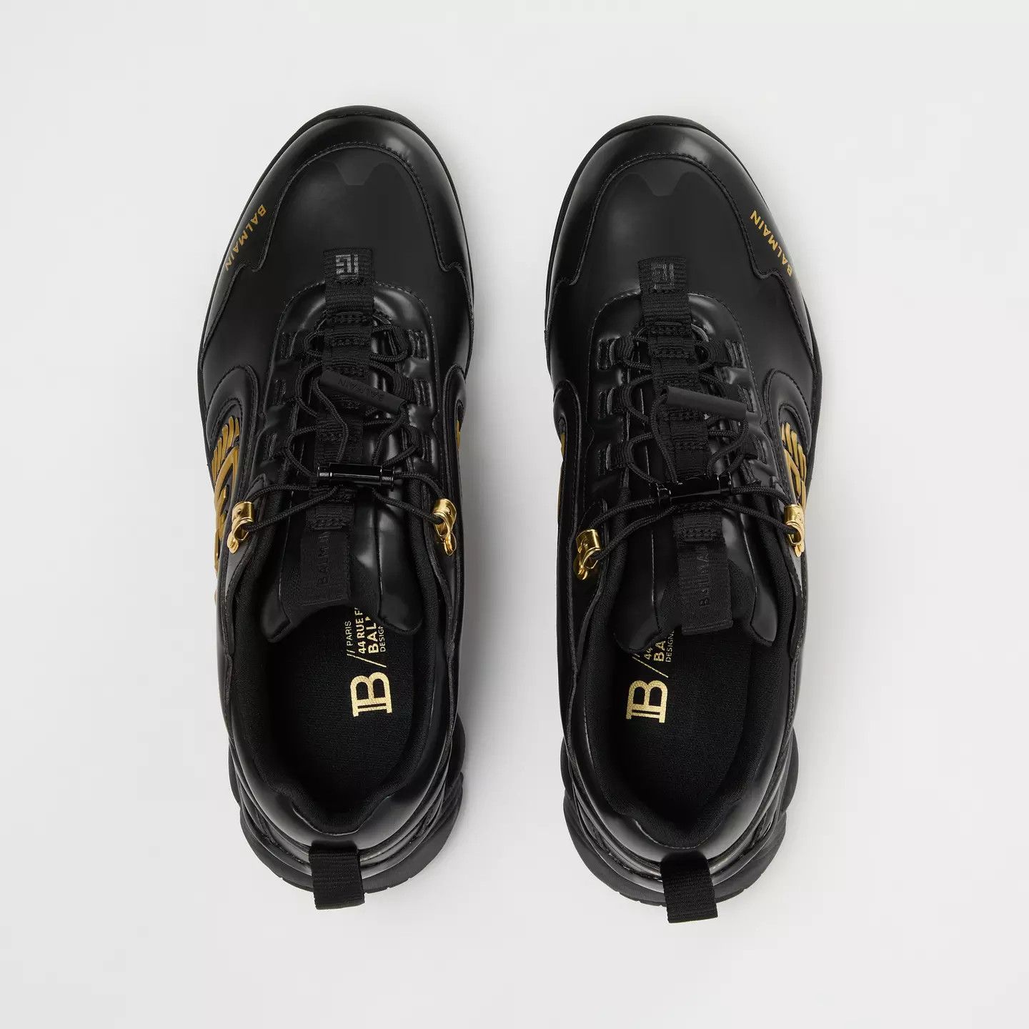 Balmain o1g2r1mq0426 Cosmic Dust Low-Top Trainers in Black Size US 10 / EU 43 - 5 Thumbnail