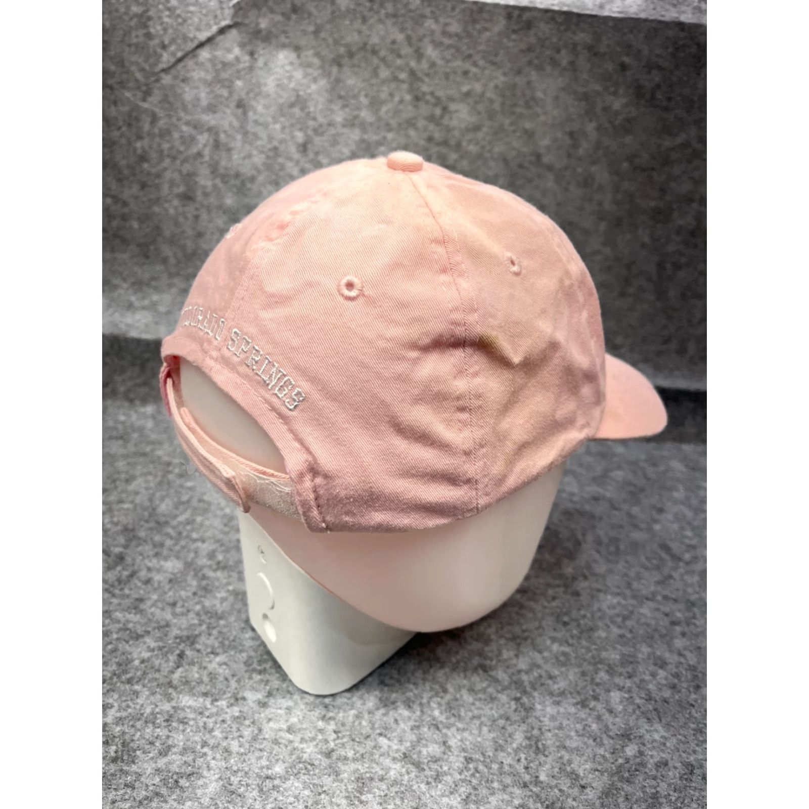 Vintage Olympic Hat Cap Strap Back Adult One Size Pink 100% Cotton Size ONE SIZE - 7 Thumbnail