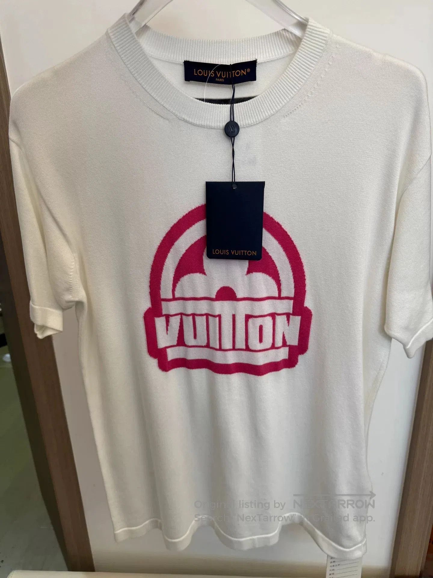 Louis Vuitton Louis Vuitton White Logo Knit T-Shirt XS. Size XS / US 0-2 / IT 36-38 - 1 Thumbnail