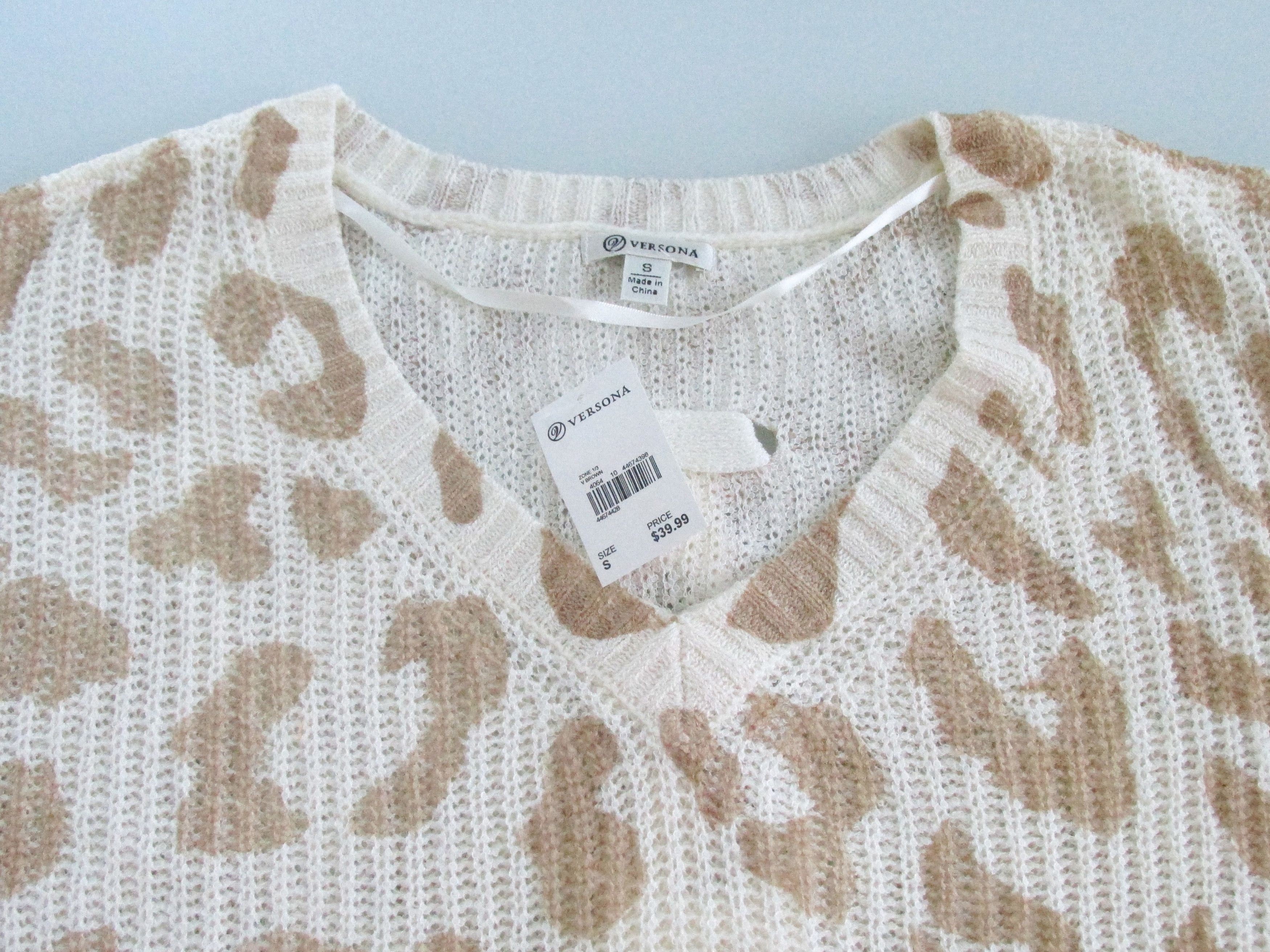 Other Versona (NWT) Women's Short Sleeve Sweater Size Small Size S / US 4 / IT 40 - 3 Thumbnail