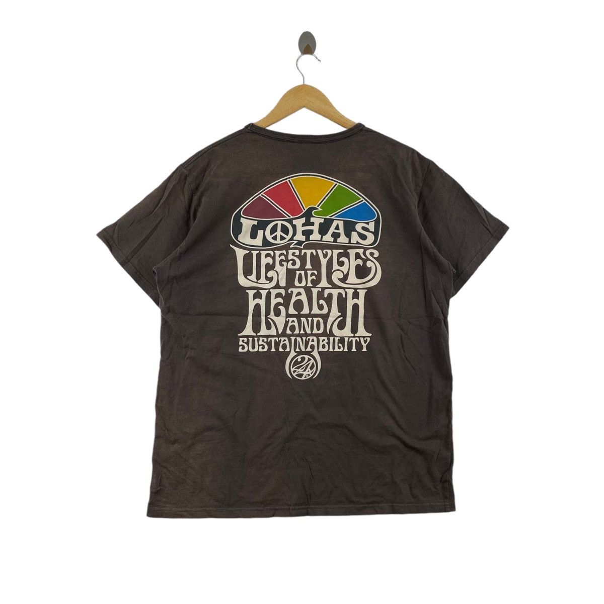 Japanese Brand × Vintage Vintage 24 Karats SURF LOHAS Japanese Brand Logo Print Brown Size US XL / EU 56 / 4 - 1 Thumbnail