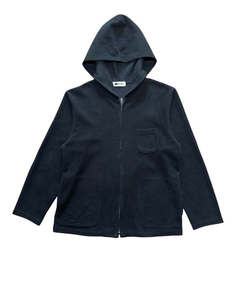image of Issey Miyake Im Product Wool Hoodie Jacket in Black, Men's (Size Small)