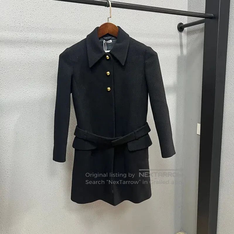 Miu Miu Miu Miu Black Wool Women's Coat . Size M / US 6-8 / IT 42-44 - 1 Thumbnail