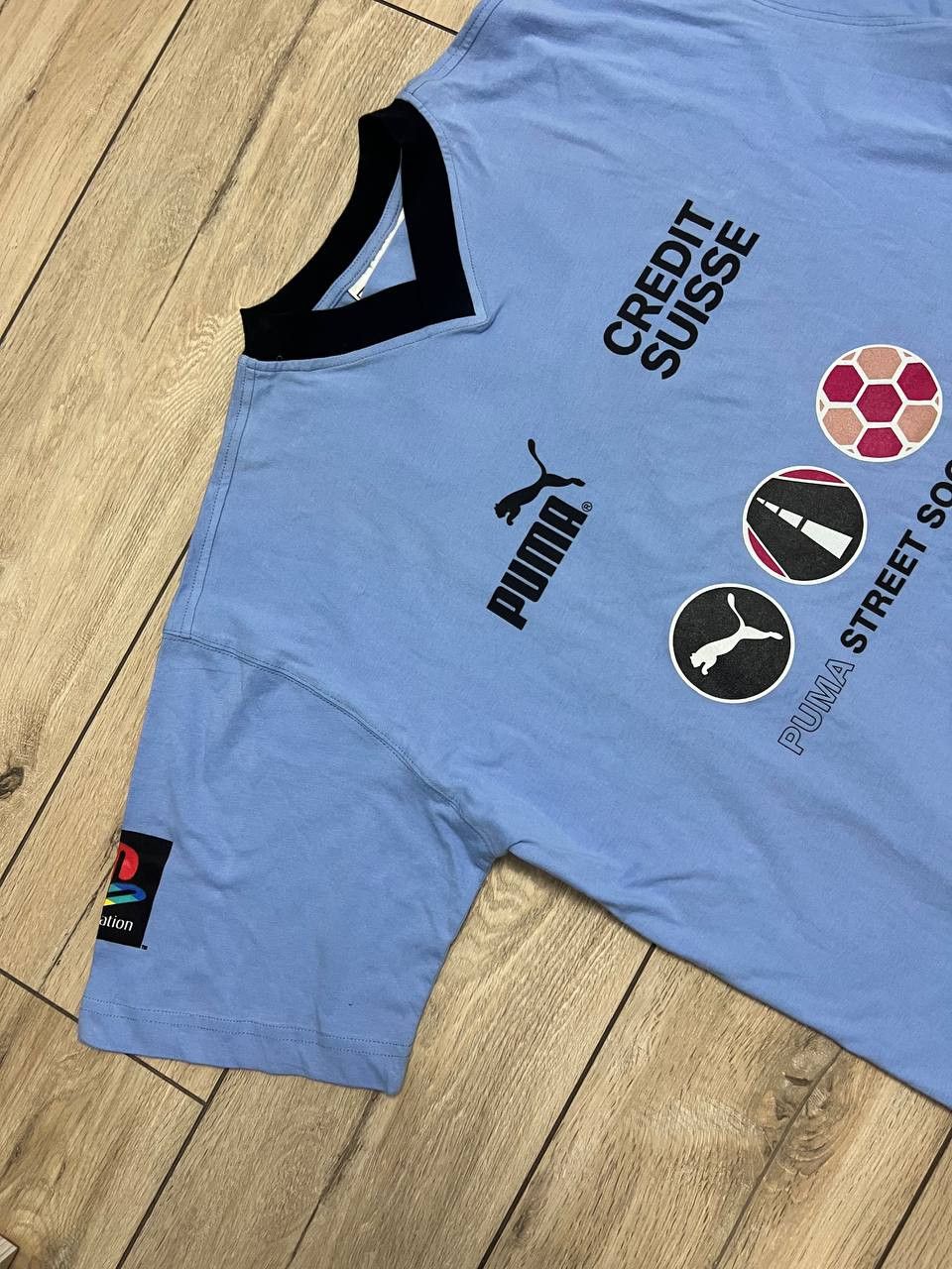 Puma Puma Vintage Street Soccer T-shirt Blue sz L Credit Suisse Size US L / EU 52-54 / 3 - 10 Thumbnail