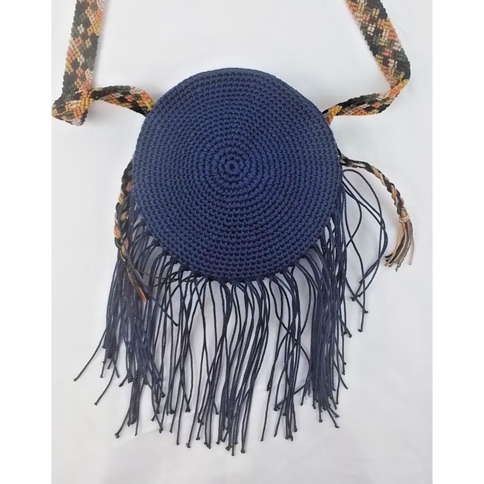 Other Handmade Macrame Handbag Crossbody Purse Purple Size ONE SIZE - 3 Thumbnail