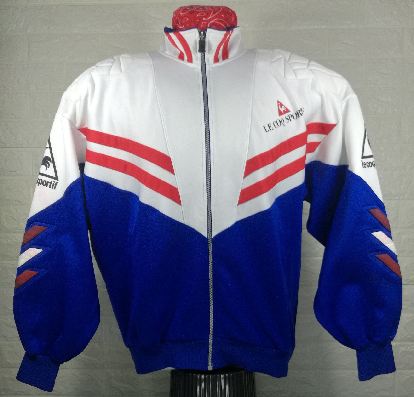 Le Coq Sportif Vintage Le Coq Sportif Fifa World Cup France Sweater Size US L / EU 52-54 / 3 - 1 Thumbnail